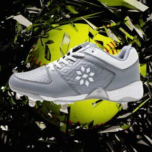 Ringor Rip-It Diamond Softball Spike Charcoal Gray Women's Metal Cleats NIB